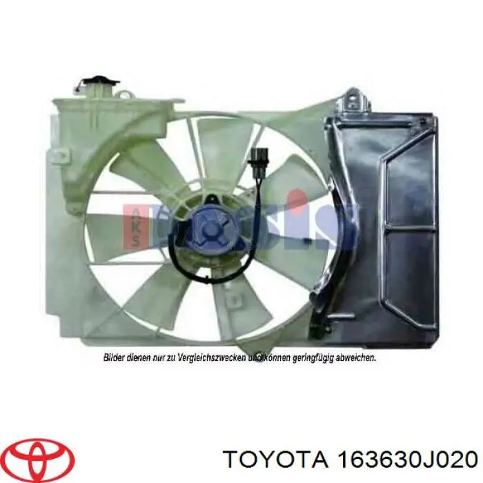Motor del ventilador de enfriado para Toyota Corolla (E12U)