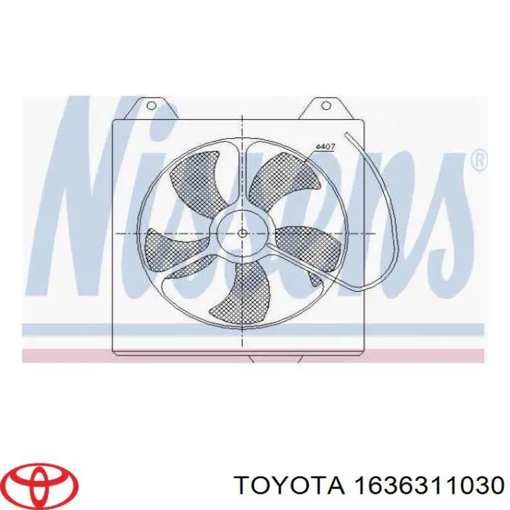 1636311030 Toyota motor ventilador del radiador