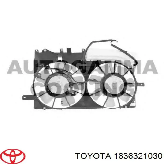1636321030 Toyota motor de ventilador, refrigeración, izquierdo