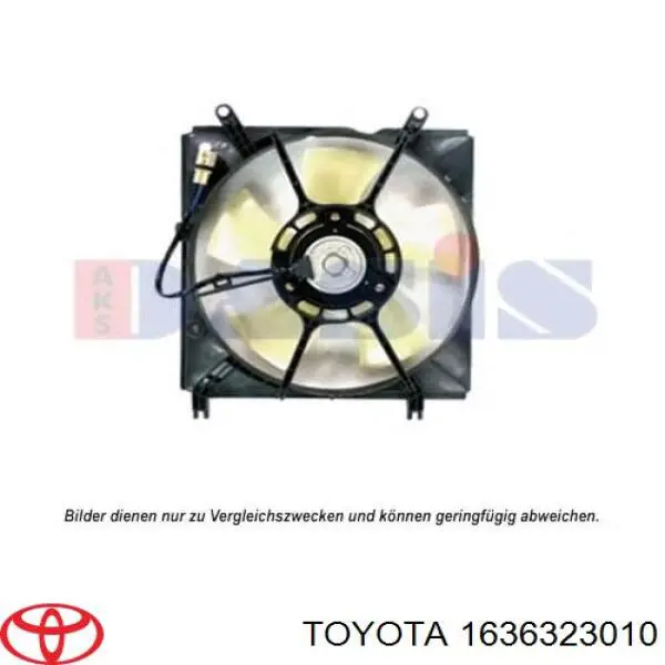 1636323010 Toyota motor de ventilador, refrigeración, izquierdo