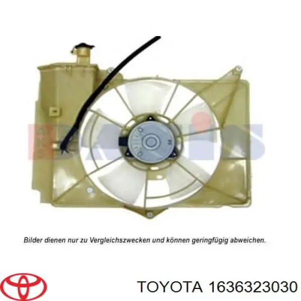 1680003550 Toyota Motor del ventilador de refrigeración izquierdo