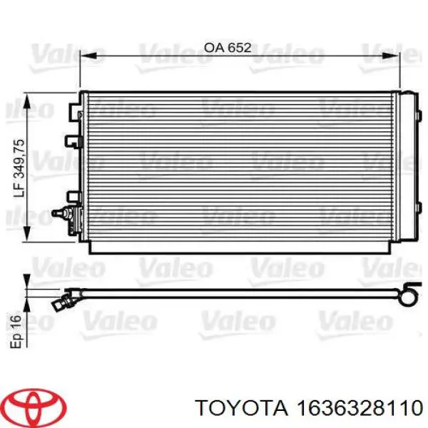 Motor del ventilador del sistema de refrigeración Toyota 1636328110 precio, desde 417,94 EUR