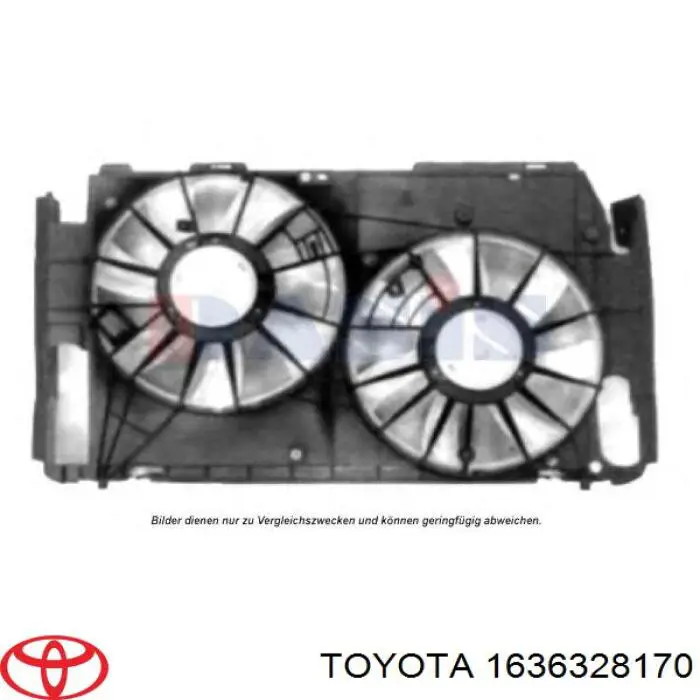 1636328030 Toyota motor de ventilador, refrigeración, derecho