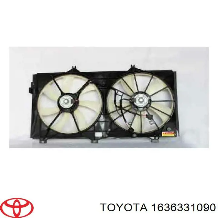 Comprar 1636331090 Toyota Motor del ventilador de refrigeración derecho