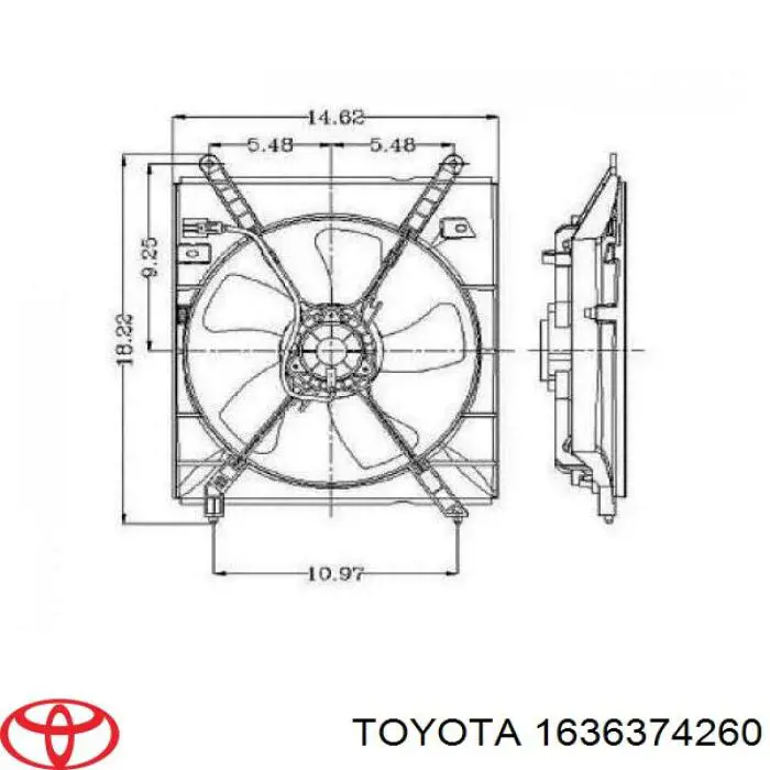 RDTY610100 Signeda motor del ventilador de enfriado