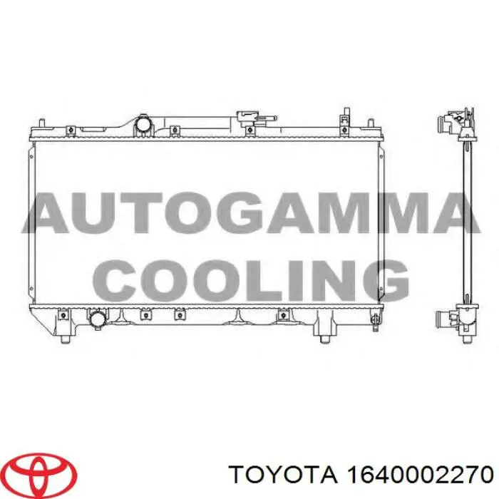 Água radiador Toyota 1640002270 precio, desde 91,06 EUR