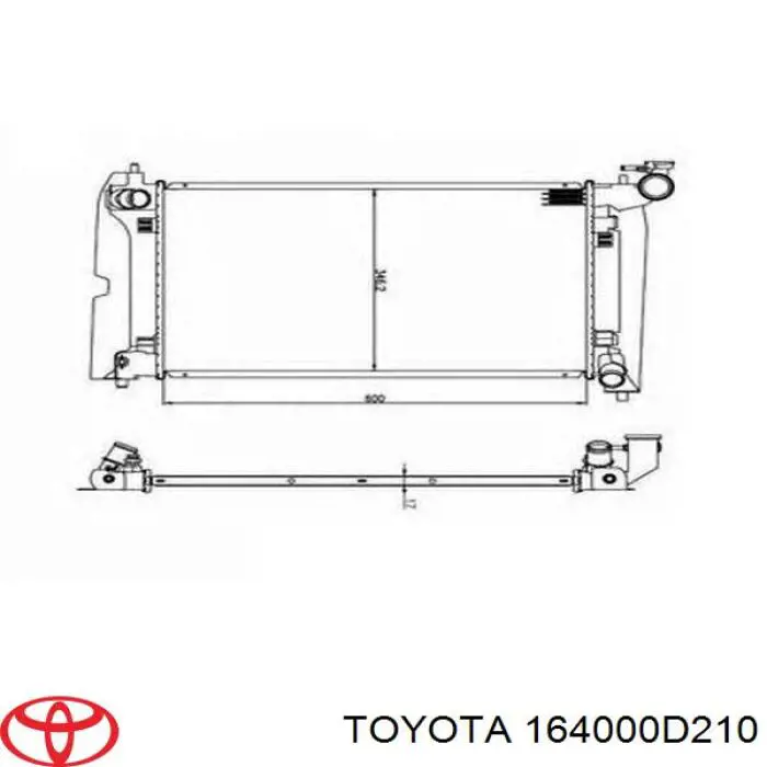 Água radiador Toyota 164000D210 precio, desde 65,05 EUR