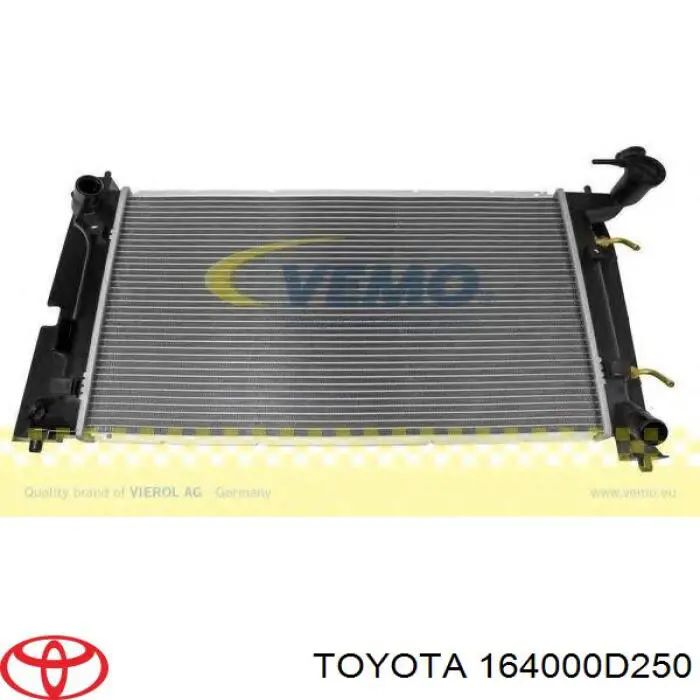 164000D250 Toyota radiador
