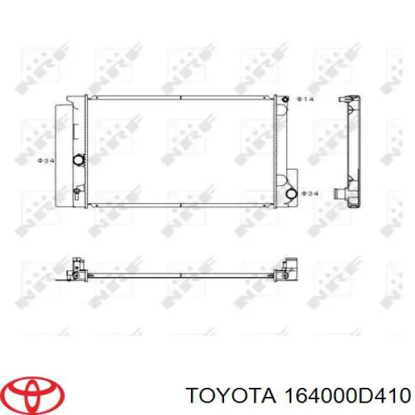 Água radiador Toyota 164000D410 precio, desde 103,14 EUR