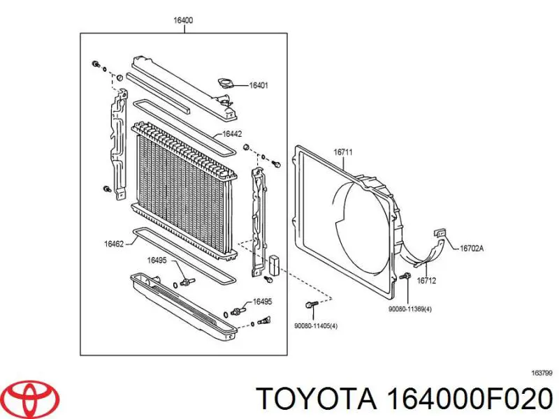 164000F020 Toyota