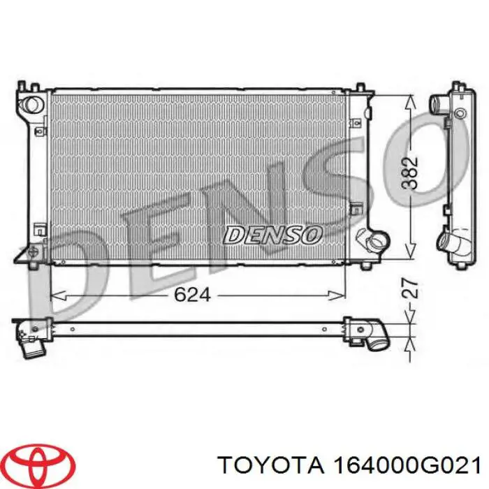 164000G021 Toyota radiador