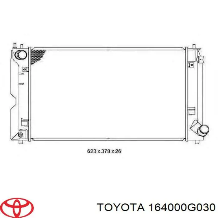 Água radiador Toyota 164000G030 precio, desde 109,13 EUR