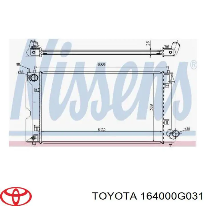 164000G031 Toyota radiador