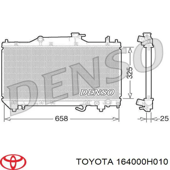 164000H010 Toyota radiador