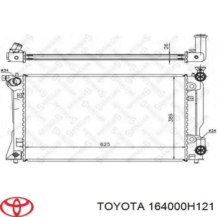 164000H121 Toyota radiador