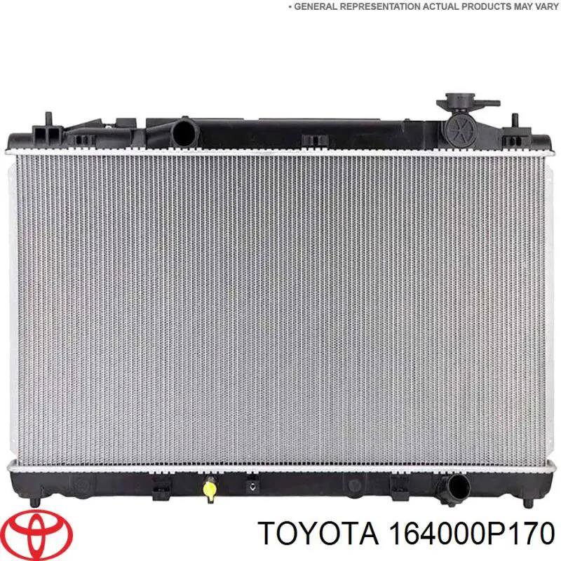 164000P170 Toyota radiador refrigeración del motor