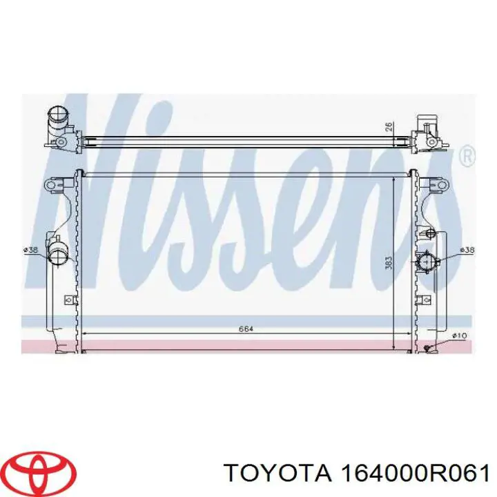 Água radiador Toyota 164000R061 precio, desde 91,51 EUR