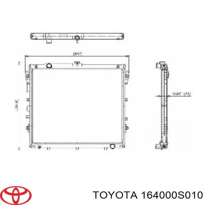 Comprar 164000S010 Toyota Radiador de auto