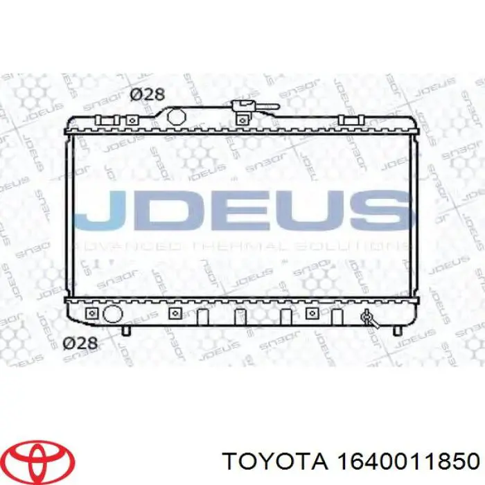 1640011850 Toyota radiador refrigeración del motor