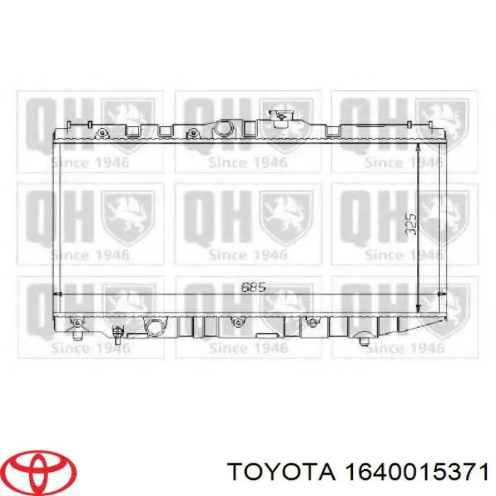 Comprar 1640016150 Toyota Radiador de auto