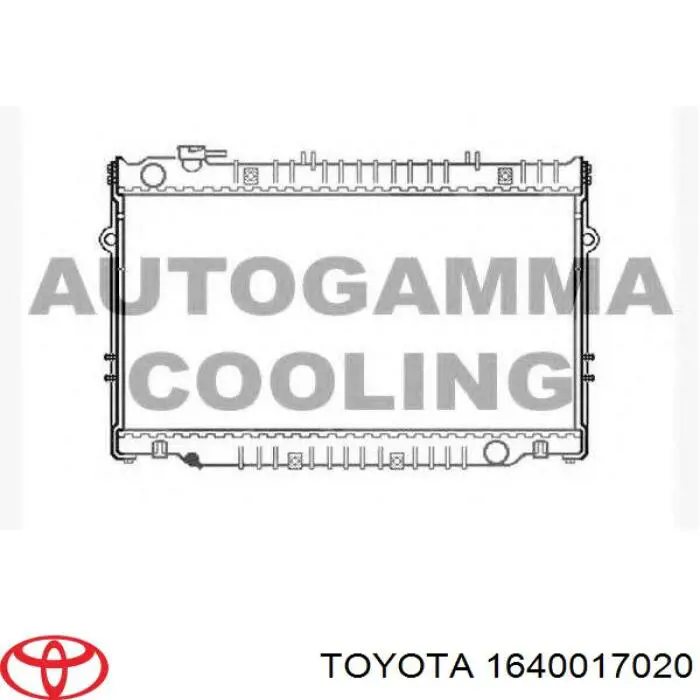 1640017020 Toyota radiador