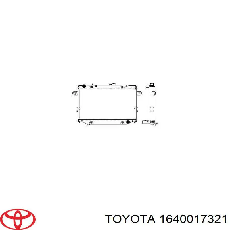 Comprar 1640017321 Toyota Radiador de auto