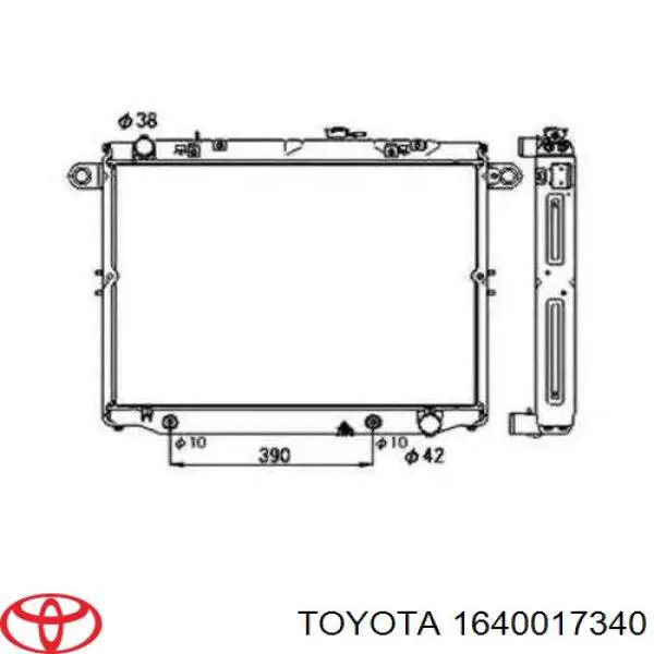 Água radiador Toyota 1640017341 precio, desde 213,71 EUR