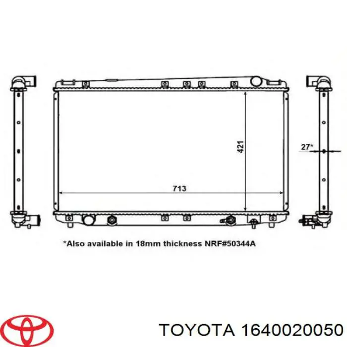 Radiador 50344 NRF