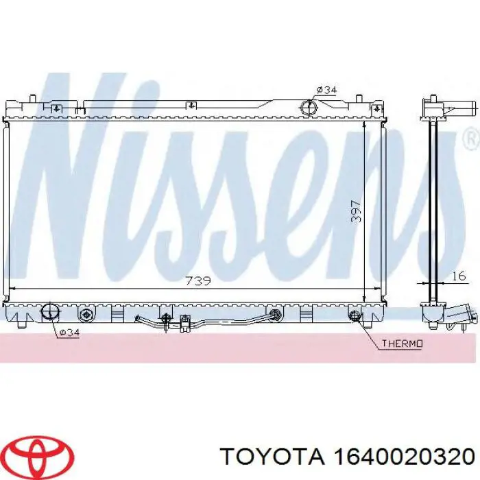 1640020320 Toyota radiador