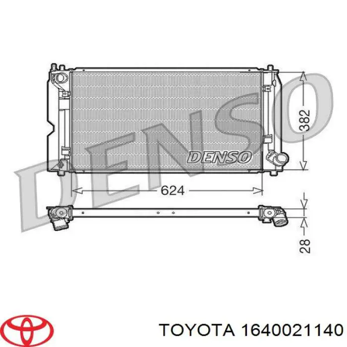 1640021140 Toyota radiador
