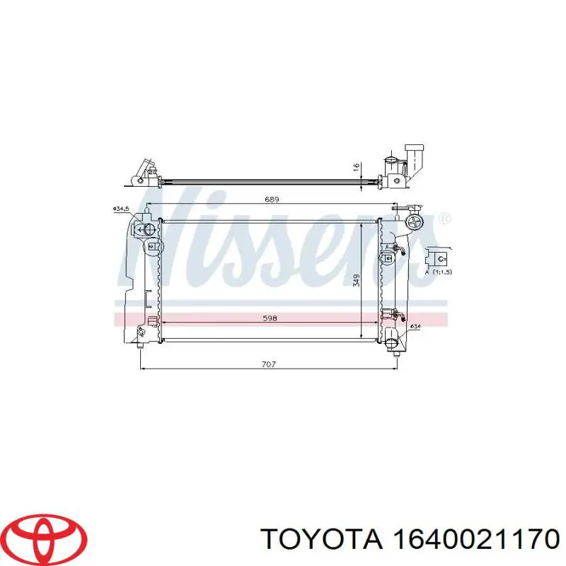 1640021170 Toyota radiador