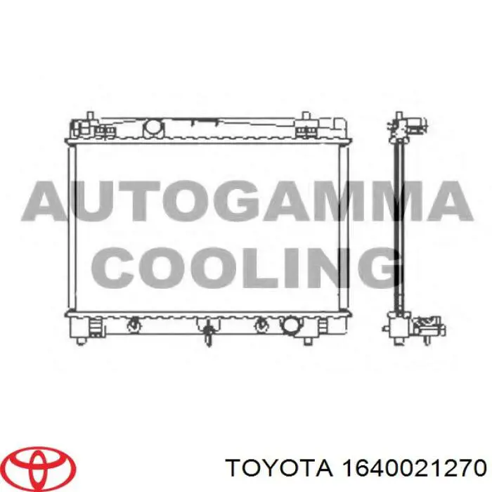 164000M060 Toyota radiador refrigeración del motor