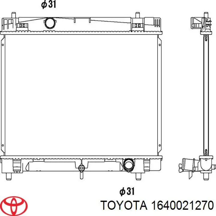 Água radiador Toyota 1640021270 precio, desde 88,16 EUR