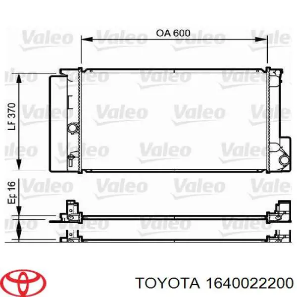 1640022200 Toyota radiador