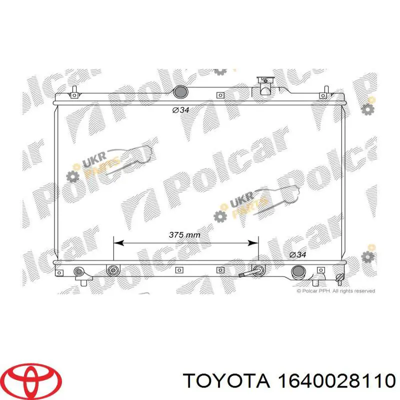 1640028400 Toyota radiador