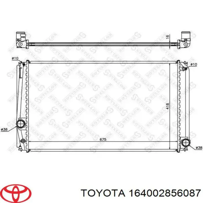164002856087 Toyota radiador