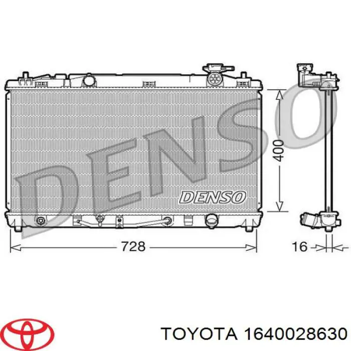 1640028630 Toyota radiador