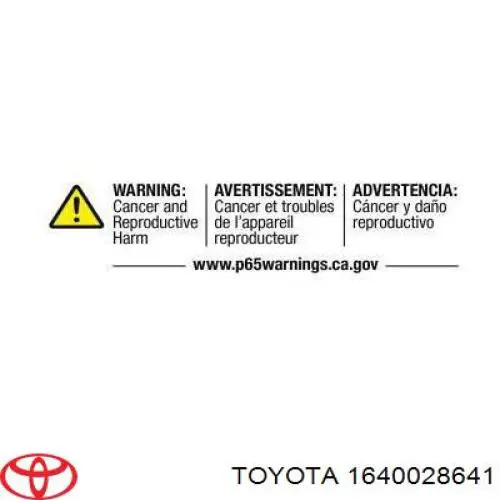 Comprar 1640028641 Toyota Radiador de auto