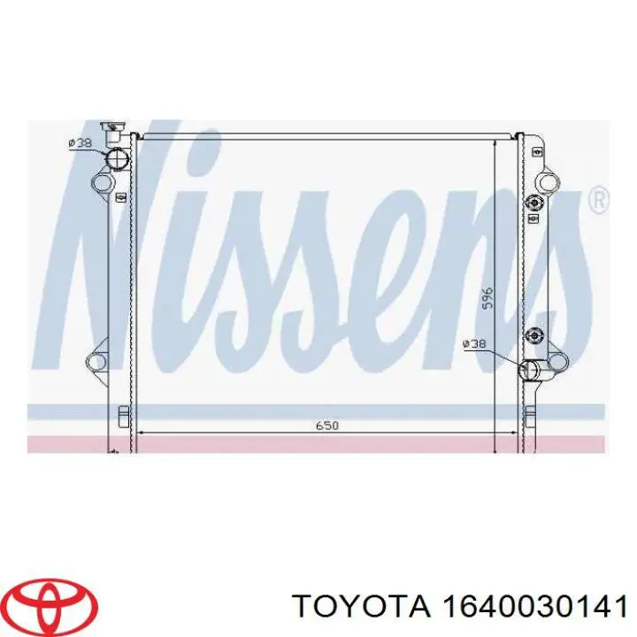 Comprar 1640067210 Toyota Radiador de auto