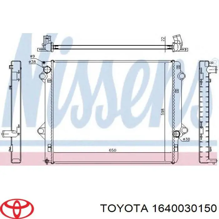 1640030150 Toyota radiador