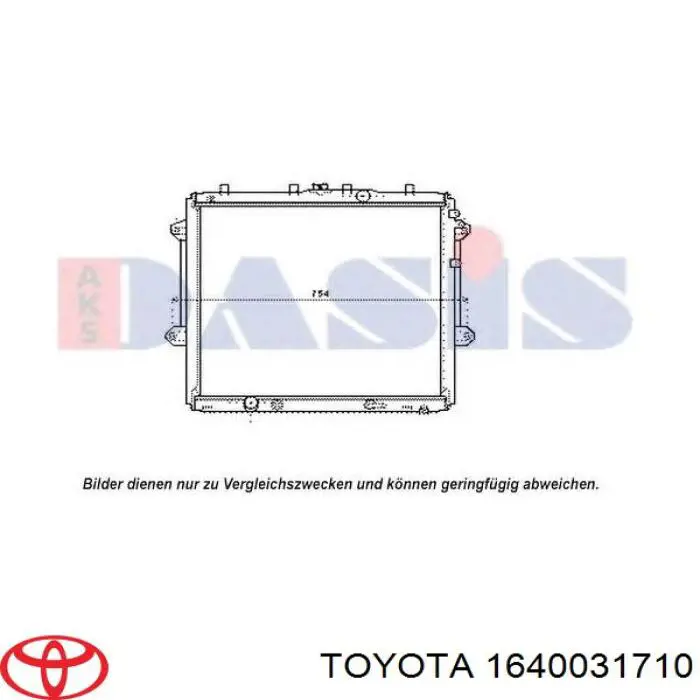 1640031710 Toyota radiador refrigeración del motor