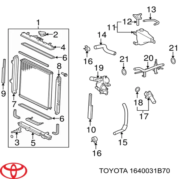 1640031B70 Toyota