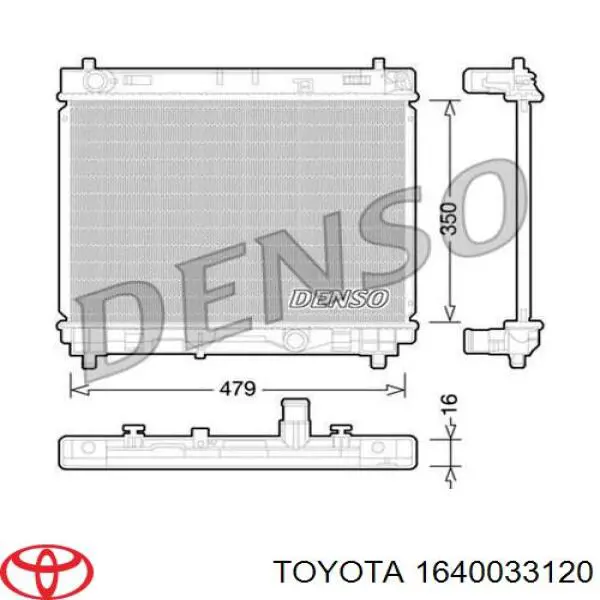 1640033120 Market (OEM) radiador refrigeración del motor