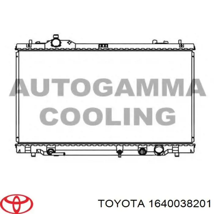 1640038201 Toyota radiador refrigeración del motor