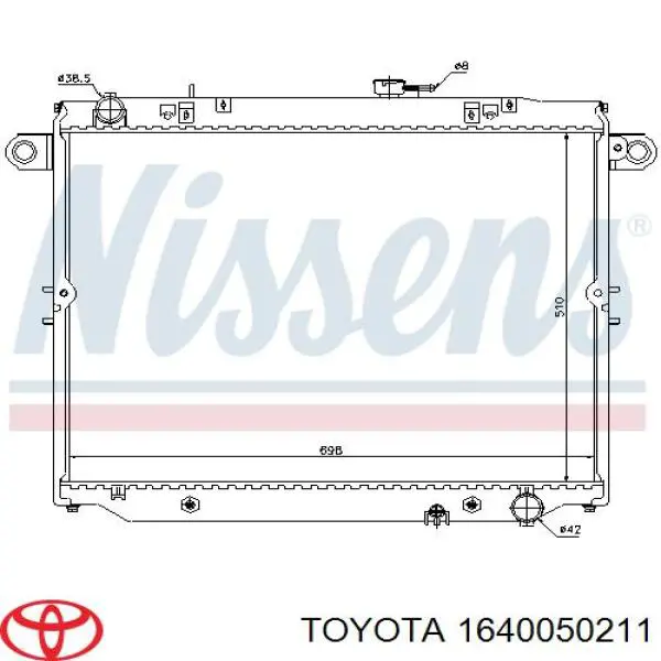 Água radiador Toyota 1640050211 precio, desde 214,79 EUR