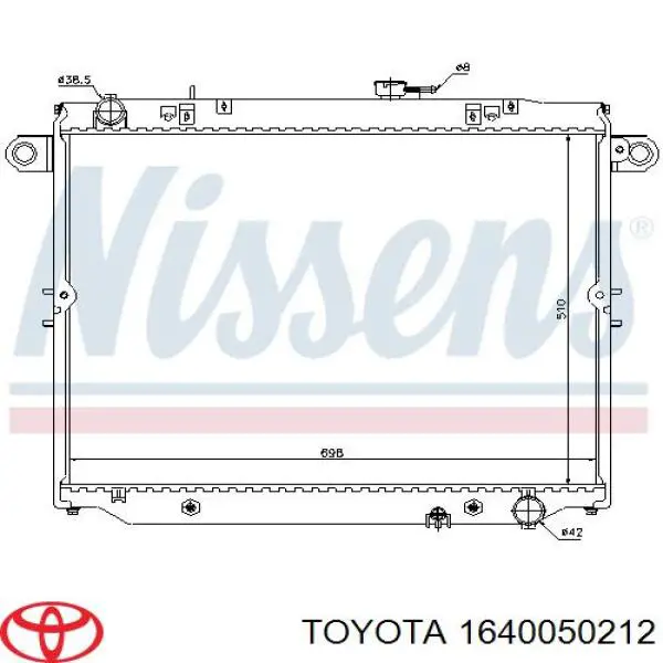 Água radiador Toyota 1640050212 precio, desde 214,79 EUR