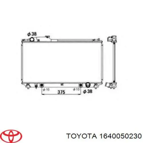 Comprar 1640050230 Toyota Radiador de auto