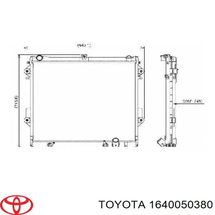 1640050380 Toyota radiador