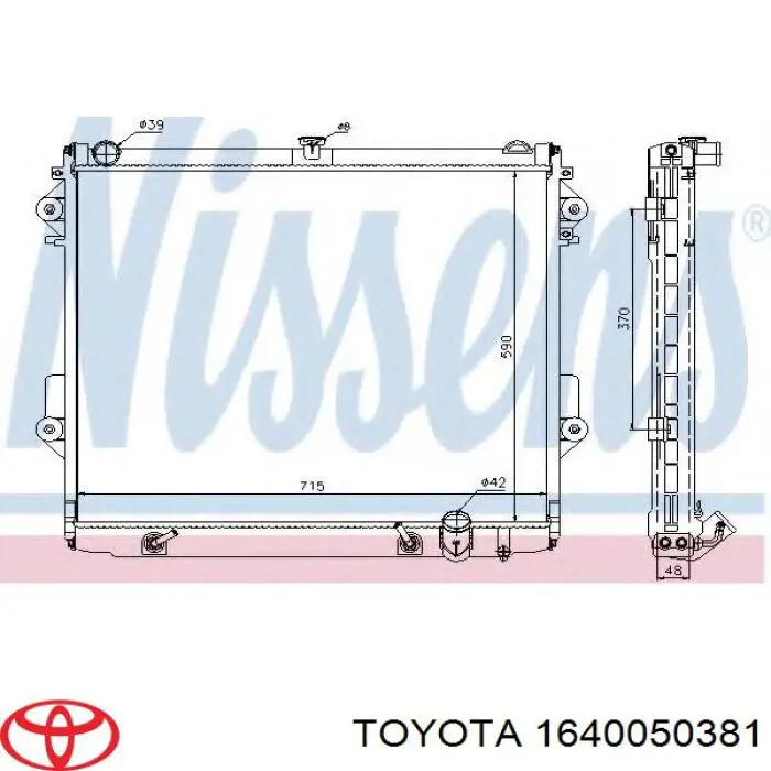 1640050381 Toyota Refrigeración del motor