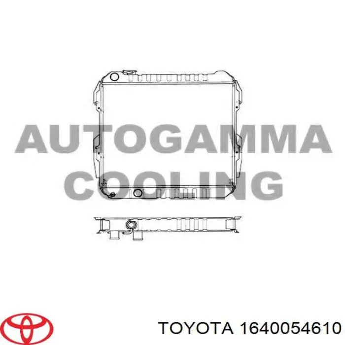 164005B470 Toyota radiador